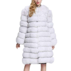 Luxury Super Long Women's Faux Fur Coat Thick Winter Outwear - Acapparelstore