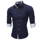 Slim Fit Long Sleeve Casual Social Male Shirt high qualityMen's Slim Fit Long Sleeve Casual Social Male Shirt high quality
