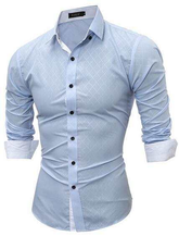 Slim Fit Long Sleeve Casual Social Male Shirt high qualityMen's Slim Fit Long Sleeve Casual Social Male Shirt high quality