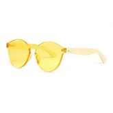 Handmade Yellow Color Bamboo SunglassesWomen's Handmade Yellow Color Bamboo Sunglasses