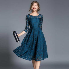 England Style Women Luxury Slim Casual Dress - Acapparelstore