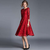 England Style Women Luxury Slim Casual Dress - Acapparelstore