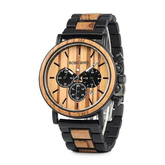 Wooden Men Luxury Stylish Stainless Steel Bobo Quartz WatchWooden Men Luxury Stylish Stainless Steel Bobo Quartz Watch