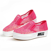 Solid Color Women Breathable Spring Autumn Flats ShoesSolid Color Women Breathable Spring Autumn Flats Shoes