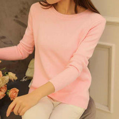 Peonfly Autumn Winter Sweater Knitted Jersey JumperWomen's Peonfly Autumn Winter Sweater Knitted Jersey Jumper