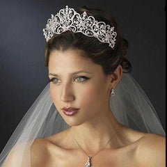 Luxury women Crystal Rhinestones Crown