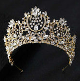Vintage Luxury Big European Bride Wedding Crown Wedding Hair AccessoriesNew Women's Vintage Luxury Big European Bride Wedding Crown Wedding Ha