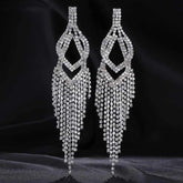 Fashion Crystal Tassel Pendant EarringNew Fashion Crystal Tassel Pendant Earring