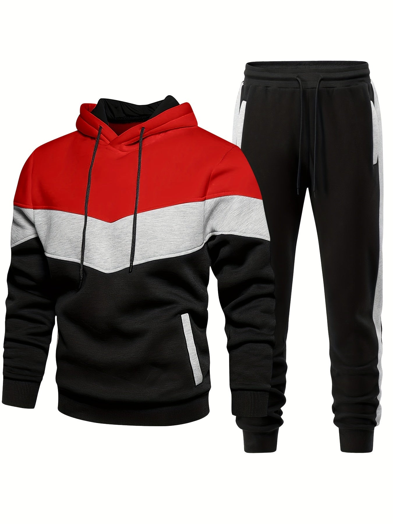 Men's Long Sleeve Hooded All Season Sweatsuit
