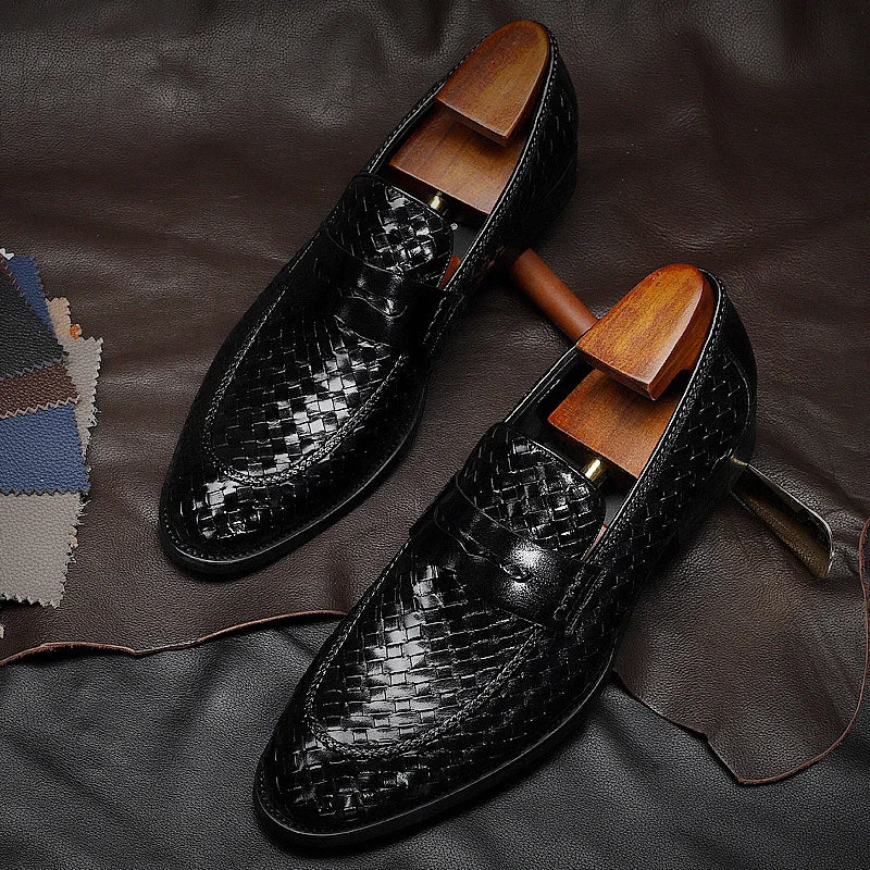 formal shoes genuine leather oxford shoes Men Italian wedding shoeMen&