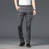 Wood Brand Autumn Plaid Pants Men Cotton Formal Work Business Pants - Acapparelstore