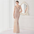 Neck Mermaid Evening Dress Long Luxury Beads Women Party DressesElegant V Neck Mermaid Evening Dress Long Luxury Beads Women Party Dre