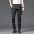 Wood Brand Autumn Plaid Pants Men Cotton Formal Work Business Pants - Acapparelstore