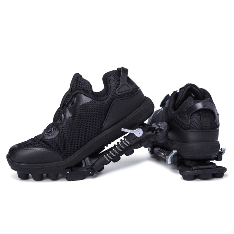Mechanical running shoes Bouncing Spring shock absorption running Shoe - Acapparelstore