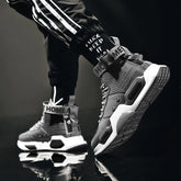 High Top Fashion Leather Sneakers Trend Comfortable Man ShoesMen&