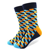 Man Combed Cotton Material StripedFive Pairs Lot Happy Socks for Man Combed Cotton Material Striped