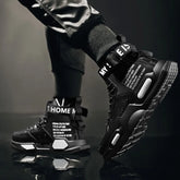 High Top Fashion Leather Sneakers Trend Comfortable Man ShoesMen&