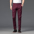 Wood Brand Autumn Plaid Pants Men Cotton Formal Work Business Pants - Acapparelstore