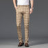 Wood Brand Autumn Plaid Pants Men Cotton Formal Work Business Pants - Acapparelstore