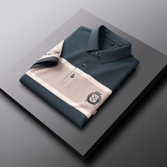 Short-Sleeved Shirt Thin Middle-Aged Business Led Embroidery Shirt - Acapparelstore