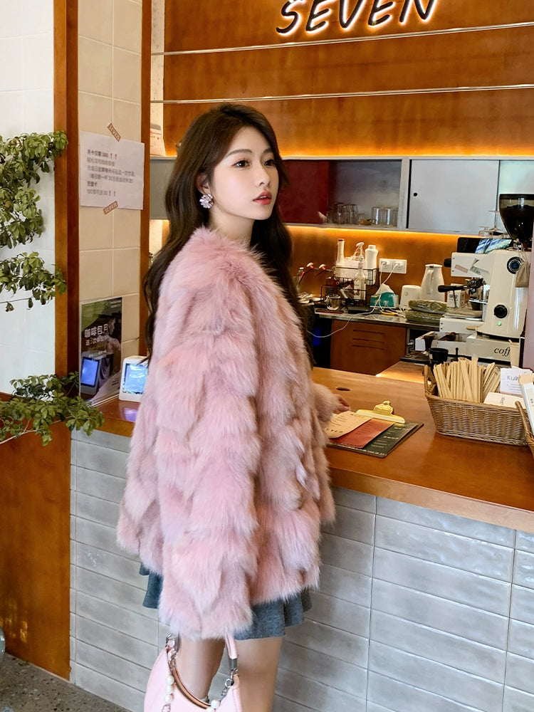 Fox Fur Jacket Mid Length Long Length FurWomen&