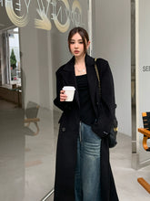 Ladies Long Loose Fancy Student Coat Woolen CoatLadies Long Loose Fancy Student Coat Woolen Coat