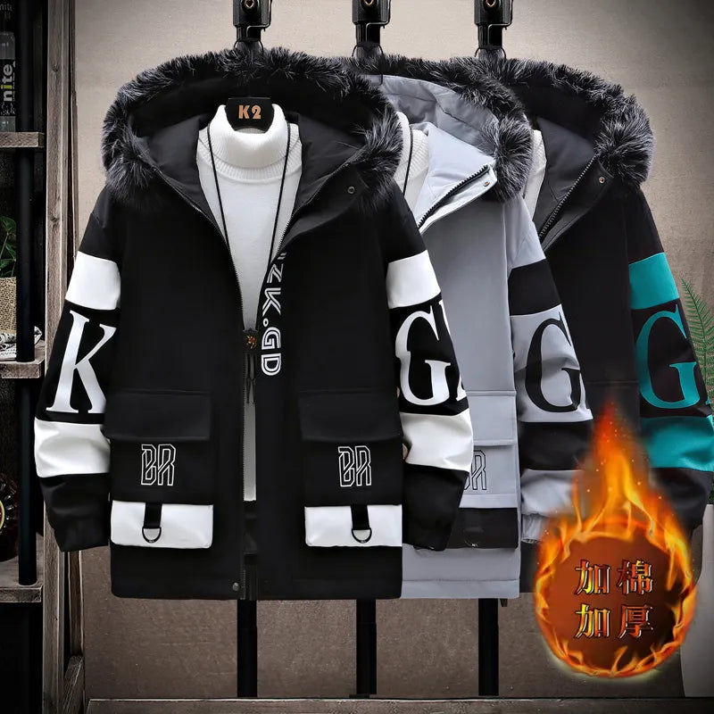 Fashion Trend Printed Large Size JacketMen&