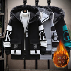 Fashion Trend Printed Large Size JacketMen's Autumn, Winter New Fashion Trend Printed Large Size Jacket