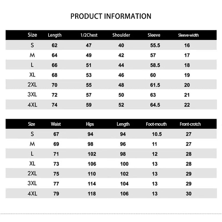 Piece Streetwear Hip Hop Fashion SuitMen&
