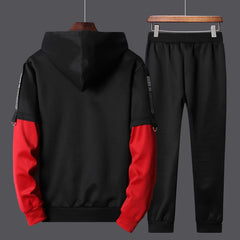 Piece Streetwear Hip Hop Fashion SuitMen's Casual Long Sleeve Hooded Two Piece Streetwear Hip Hop Fashion S