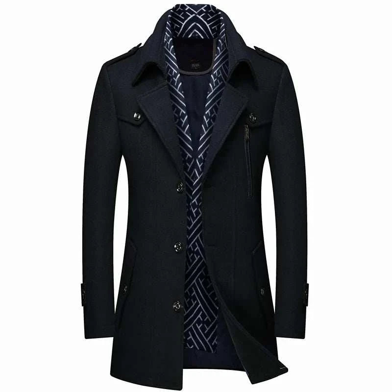 Fashion Slim Fit Winter Wool Trench Coats Middle Long Jacket44428220530947|44428220563715|44428220596483|44428220629251|44428220662019|44428220694787|44428220727555|44428220760323