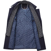 Woolen Coats Fashion Thicken Mid Length Winter Trench JacketMen&