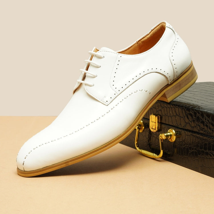 Dress Derby Shoes Luxury Genuine Leather Summer ShoesItalian Men&