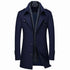 Woolen Coats Fashion Thicken Mid Length Winter Trench JacketMen&