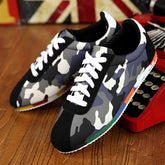 Fashion Graffiti Printed Men Suede Sneakers Red Running ShoesFashion Graffiti Printed Men Suede Sneakers Red Running Shoes