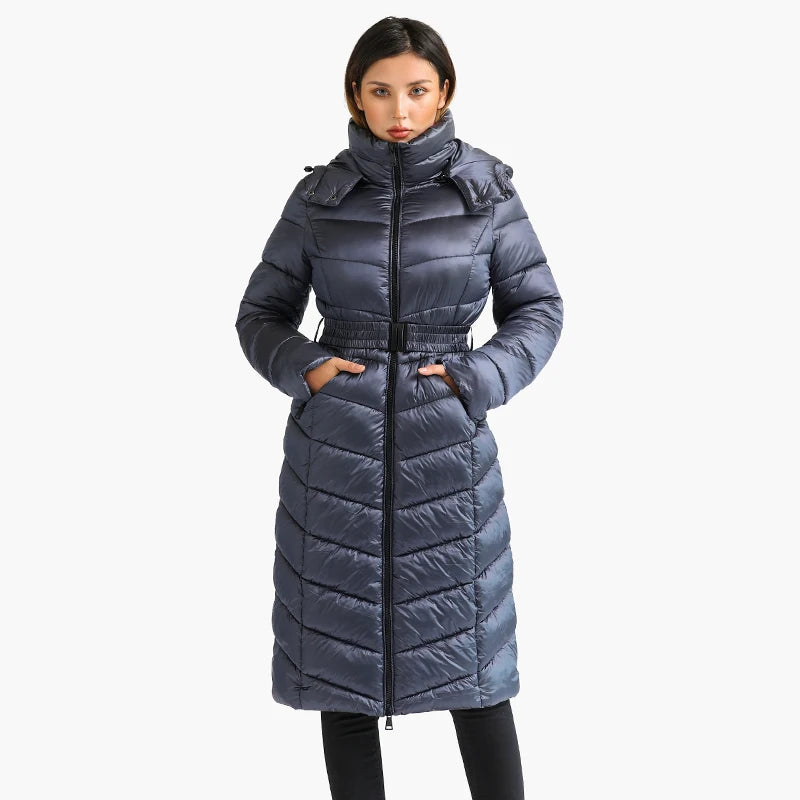Coats Black Thick Warm Puffer JacketsWindproof Long Parkas Women's Coats Black Thick Warm Puffer Jackets