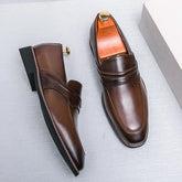 Loafers Business Square Toe Slip-Men&