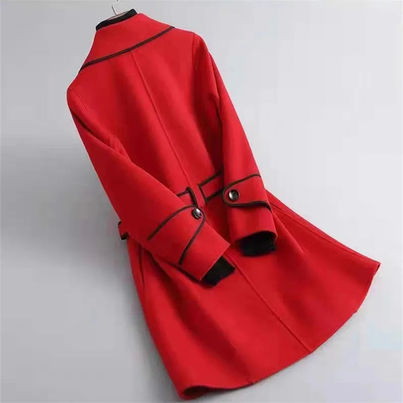 Autumn Winter CoatNew Autumn Winter Coat for Women Turn-down Collar Woolen Jacket