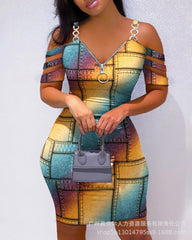 Dresses fashion leisure drills DressThew summer Women's Dresses fashion leisure drills Dress
