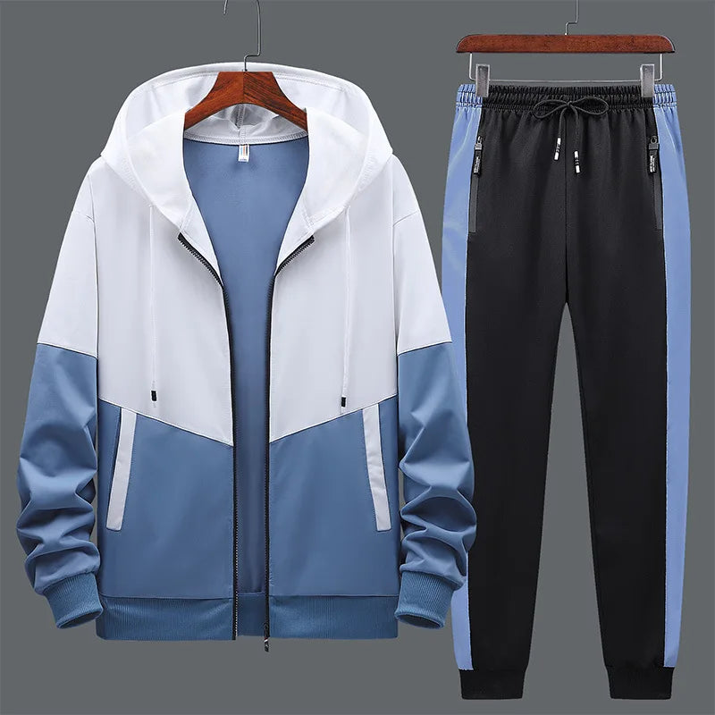 Casual Tracksuit Spring Autumn Hooded Men&
