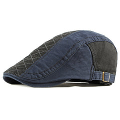 Unisex Retro Berets Hat Cotton Visors Embroidery Letter Flat Caps - Acapparelstore