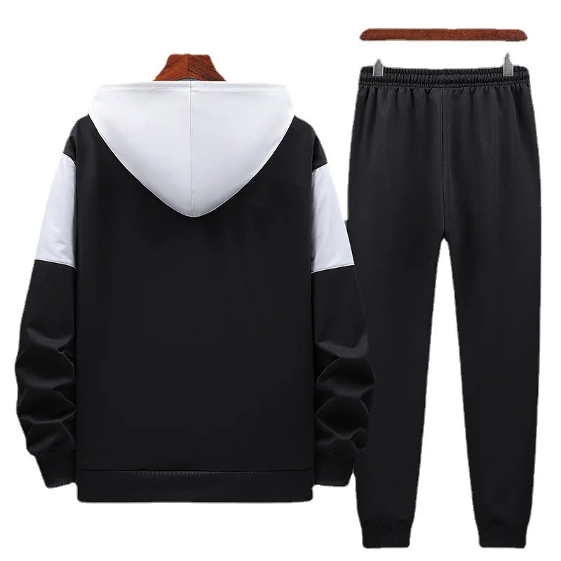Casual Tracksuit Spring Autumn Hooded Men&
