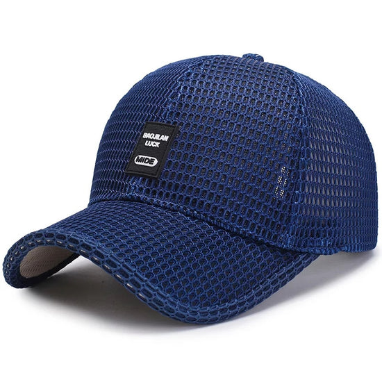 Top Level Summer Baseball Hat Women Men Breathable Mesh Trucker Cap - Acapparelstore