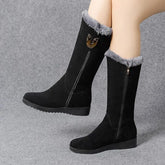 Warm Chelsea High Fur Boots Women Winter ShoesWarm Chelsea High Fur Boots Women Winter Shoes