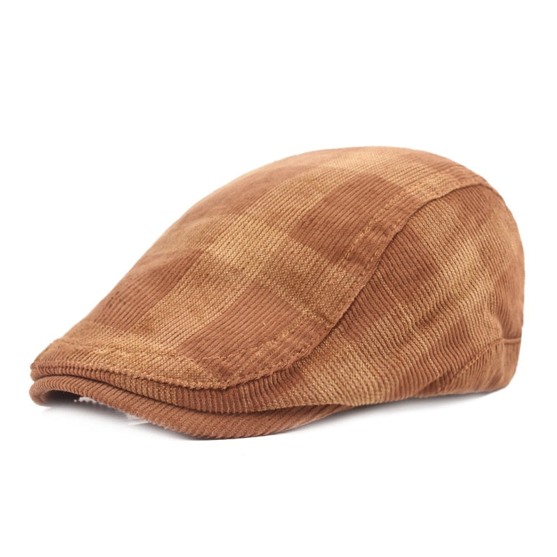 Adult Vintage Herringbone Gatsby Tweed Beret Hat Caps - Acapparelstore