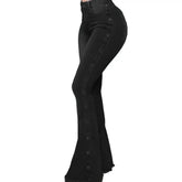 Mid Waisted Stretch Flare Jeans Women&
