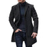 Woolen Winter Coat Fashion Lapel Single Breasted Style CoatMen&
