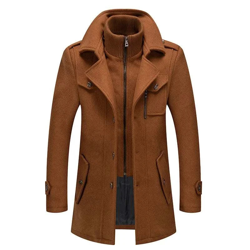 Fashion Slim Fit Winter Wool Trench Coats Middle Long Jacket44428218958083|44428218990851|44428219023619|44428219056387|44428219089155|44428219121923|44428219154691|44428219187459