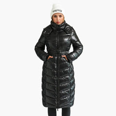 Coats Black Thick Warm Puffer JacketsWindproof Long Parkas Women's Coats Black Thick Warm Puffer Jackets
