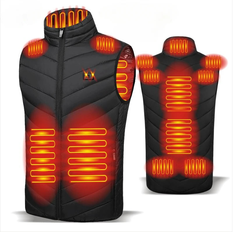 Unisex Areas Heated Jacket Electric Heating Vest USB Heated JacketUnisex Areas Heated Jacket Electric Heating Vest USB Heated Jacket